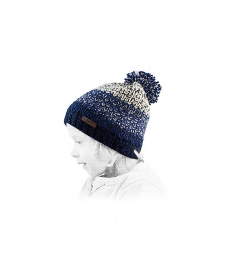Barts blauwe kinder pompom hoed Barts blauwe kinder pompom hoed